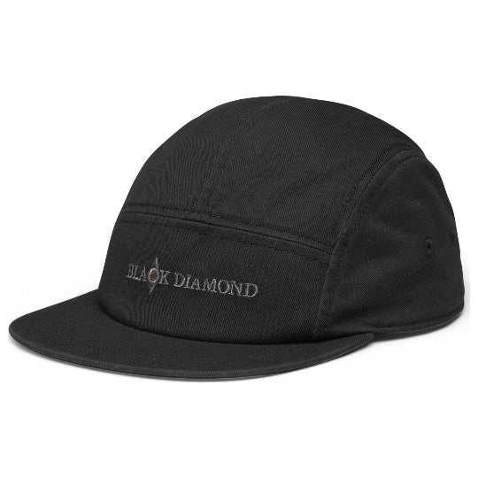 Black cap with 'Black Diamond' logo on a white background