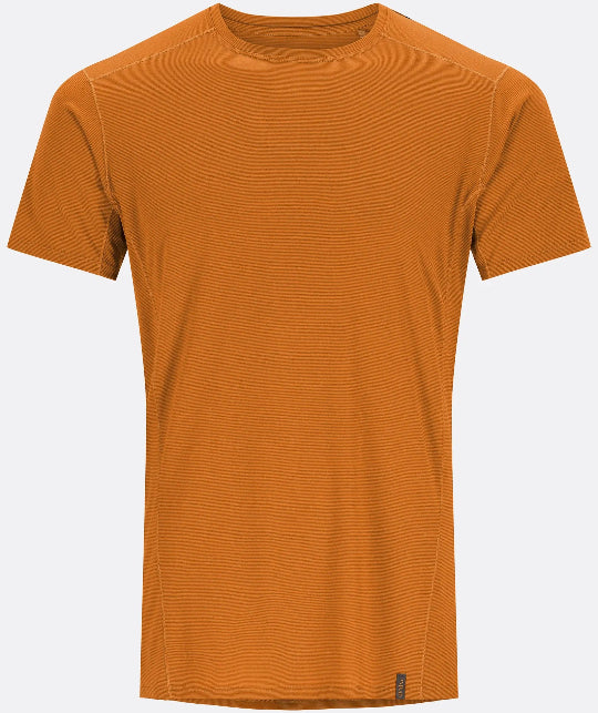 Orange t-shirt on a white background
