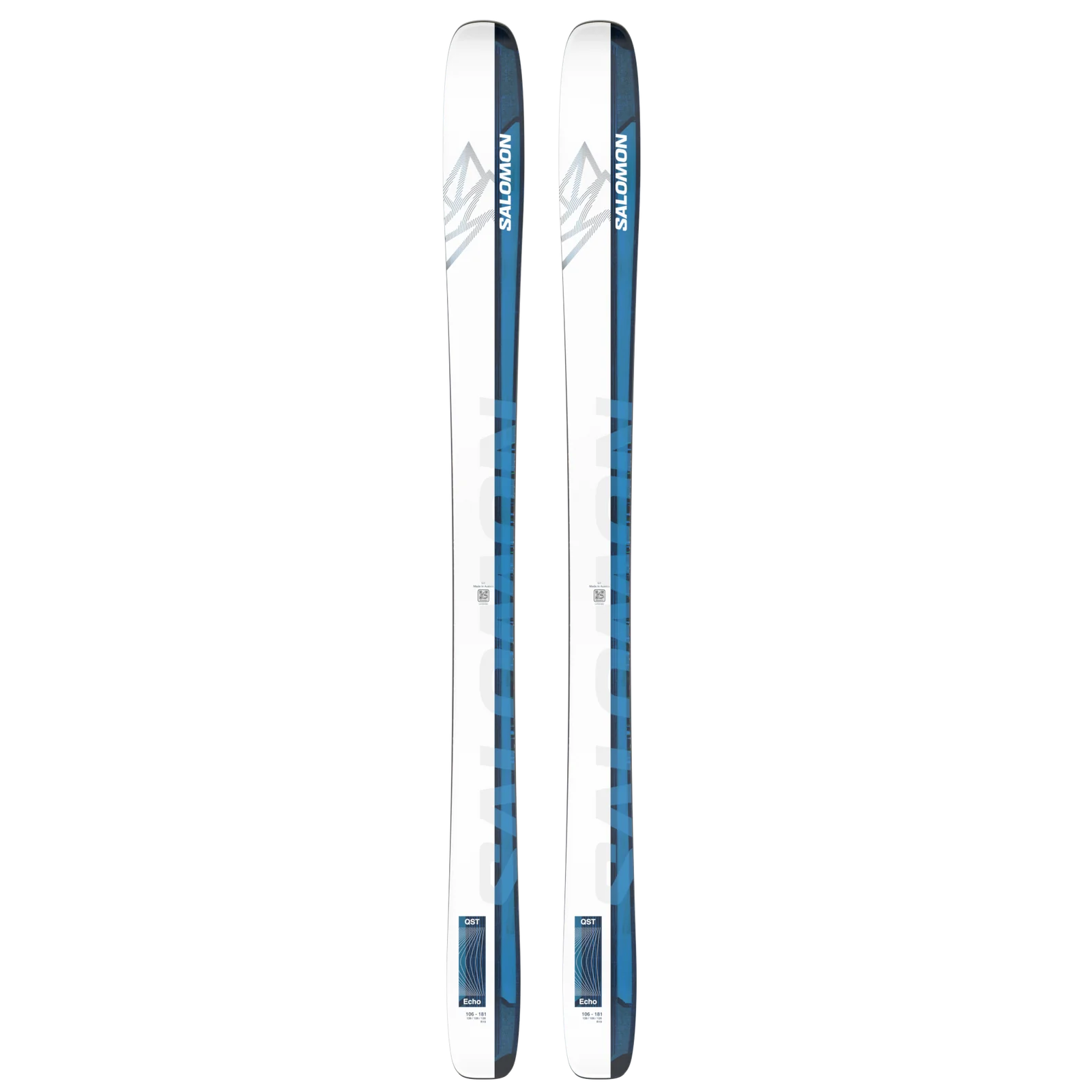 スキー QST ECHO 106 173 Salomon Qst Echo 106 White/Race Blue 2024 Men's skis