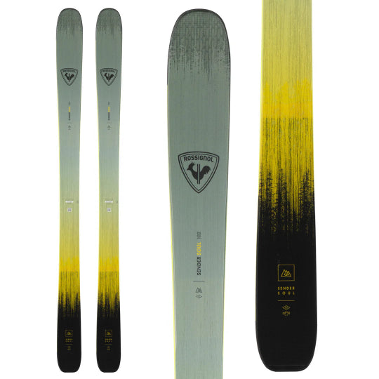 Rossignol Ski with gradient design on a white background