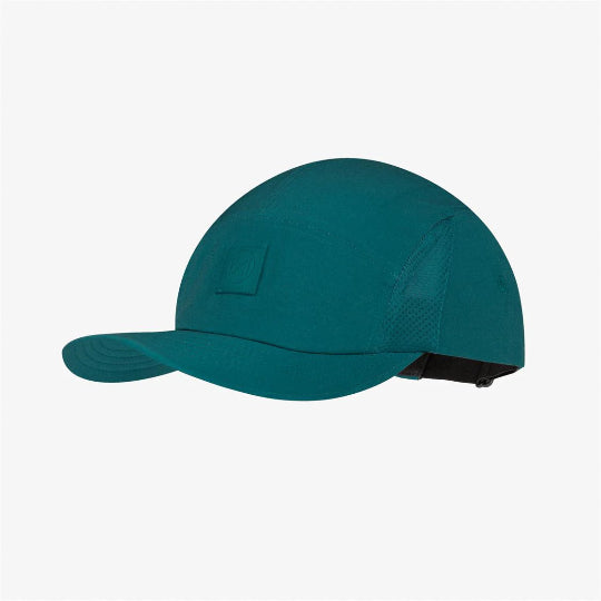 Teal cap on a light gray background